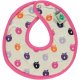 Turnable bib with multicolored mini apples