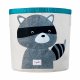 3 Sprouts Storage Container Round, Racoon