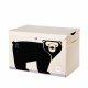 3 Sprouts Storage basket with Lid, Bear