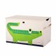 3 Sprouts Storage Box with Lid, Crocodile