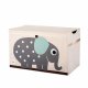3 Sprouts Storage Box with Lid, Elephant