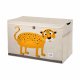 3 Sprouts Storage Box with Lid, Leopard