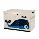 3 Sprouts Storage Box with Lid, Whale