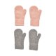 CeLaVi Wool Mittens (2-pack), Misty Rose