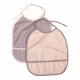 Filibabba Bib (2 pcs.), Grey / Nature White