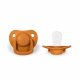 Filibabba Silicone Pacifier 0-6 months (2 pcs), Golden Mustard