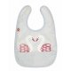 FRANCK & FISCHER Bib, Swan / Pink
