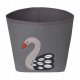 FRANCK & FISCHER Ida Dark Storage Container Round, Swan