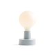 Kids Concept Table and Wall Lamp in Metal, Blue grey