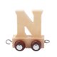 Kinder and Kids Letter train N, Natural