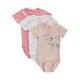 ME TOO Onesie SS (3-pack), Bright White
