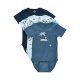 ME TOO Onesie SS (3-pack), Baby Blue
