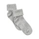 Minymo Baby Ribbed Socks (2 pack), Light Grey Melange