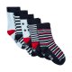 Minymo Socks (5 pack), Pattern/Dark Navy