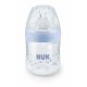 NUK Nature Sense PP Bottle 150 ml with Silicone Teat - Dummy Size: 0-6 months, Blue