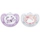 NUK Freestyle Silicone Soother (2 pcs.) - Soother size: 6-18 months, Lilac / Rose
