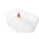 Pinolino Fitted sheets for cradles, add-on bedsand prams in twin pack 'Sternchen', jersey, pink and plain white