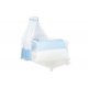 Pinolino Textile Equipment for Cot 4 parts, Vichy-Karo / Blue