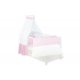 Pinolino Textile Equipment for Cot 4 parts, Vichy-Karo / Pink