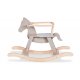 Pinolino Rocking Horse with Safety Brace, Pinolino/Beechwood/Grey