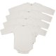 Pippi Long-Sleeved Body (4-pack), White