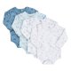 Pippi Long-Sleeved Body (4-pack), Light Blue