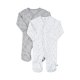 Pippi Night Suit with Feet (2-pack). Buttoned/Habour Mist