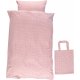 Baby Bedding set 70x100 cm, Micro apples/Silver pink
