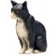 Mojo Cat Sitting, Black / White