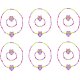 small foot Jewellery Supplement to Owl Display (12 pcs.), Purple