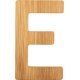 small foot ABC Letter E, Bamboo