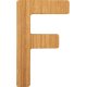 small foot ABC Letter F, Bamboo