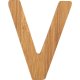 small foot ABC Letter V, Bamboo